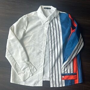 Shein button down blouse